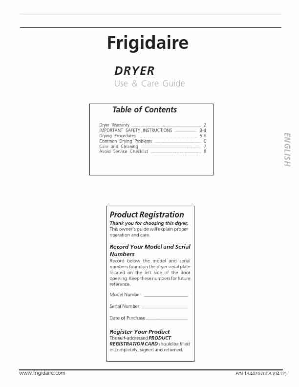Frigidaire Clothes Dryer 134420700A-page_pdf